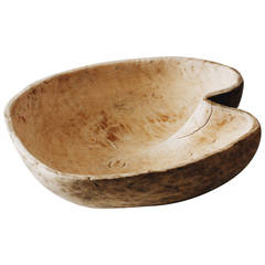 19th Century Swedish Root Wood Bowl