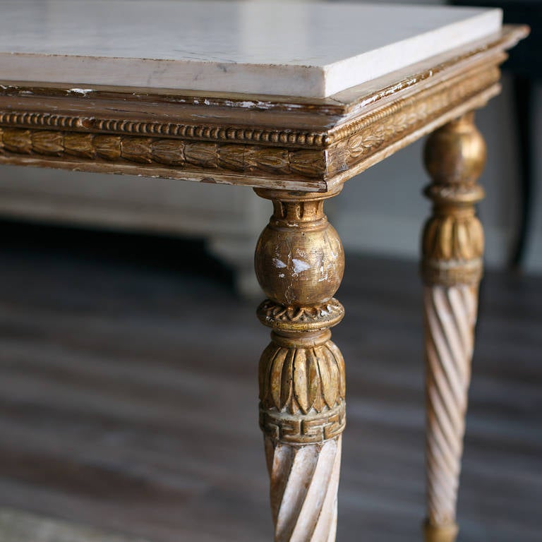 18th Century and Earlier 19th Century Swedish Gustavian Center or Console Table