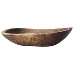 19th Century Swedish Wooden Bowl