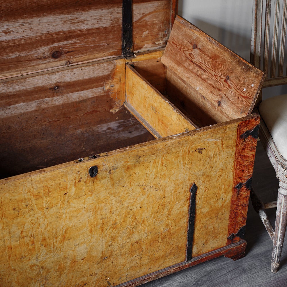 Wood 19th Century Provincial Swedish Chest