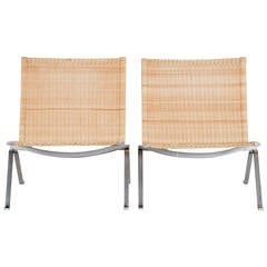 "PK-22" Easy Chairs by Poul Kjærholm