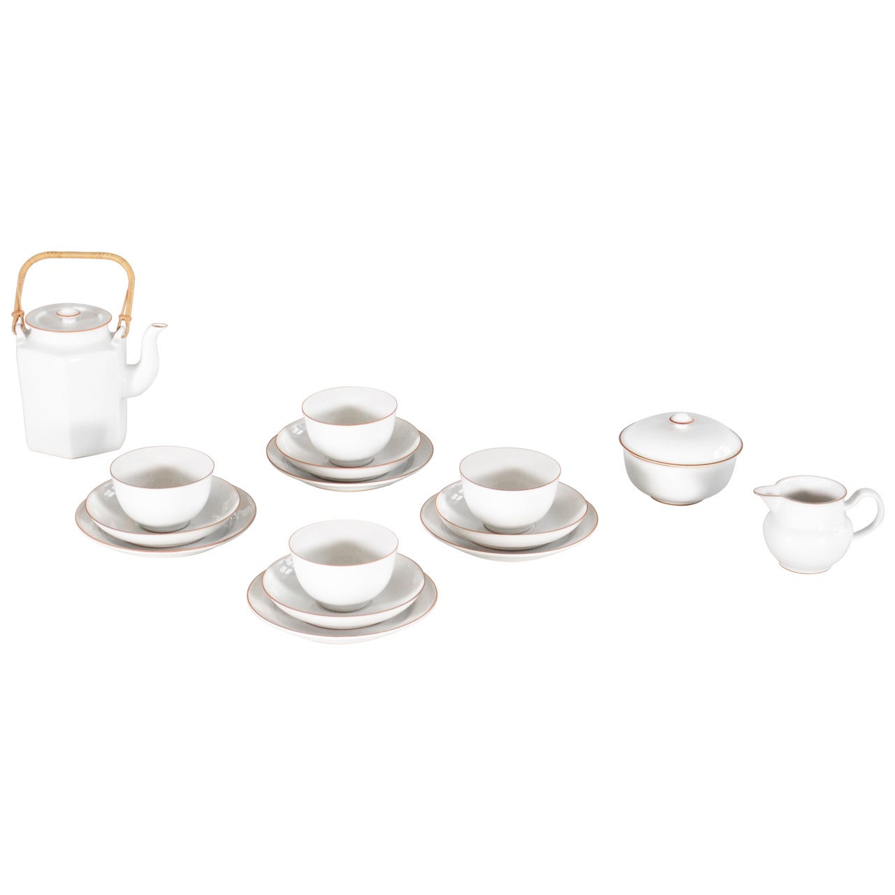 Porcelain Tea Set by Gertrud Vasegaard