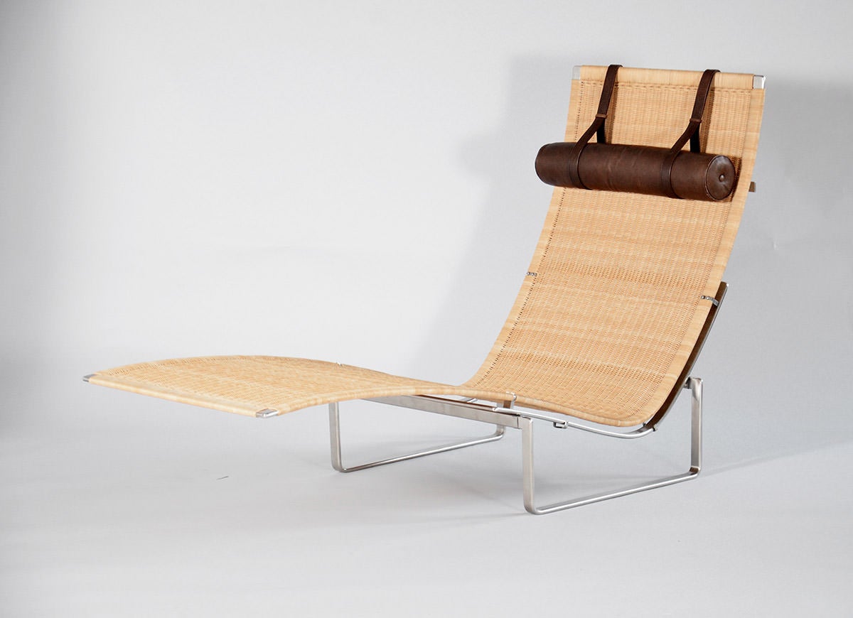 PK-24 Chaise Longue by Poul Kjærholm In Excellent Condition For Sale In Kobenhavn S, DK