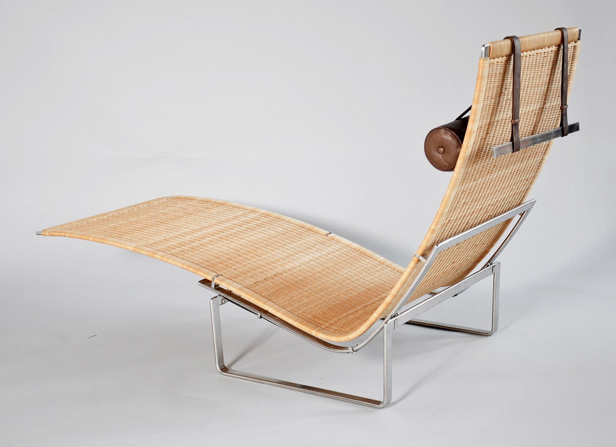 PK-24 Chaise Longue by Poul Kjærholm For Sale 1