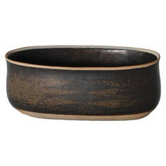 Stoneware Oval Bowl by Jane Reumert