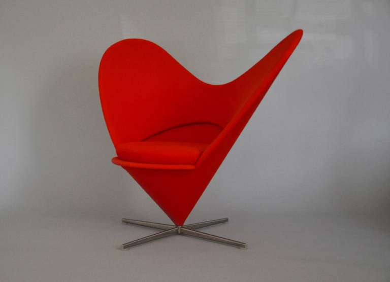 Heart Chair by Verner Panton In Excellent Condition For Sale In Kobenhavn S, DK