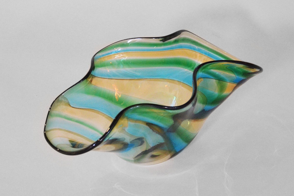 Late 20th Century Murano Glass Plate For Sale