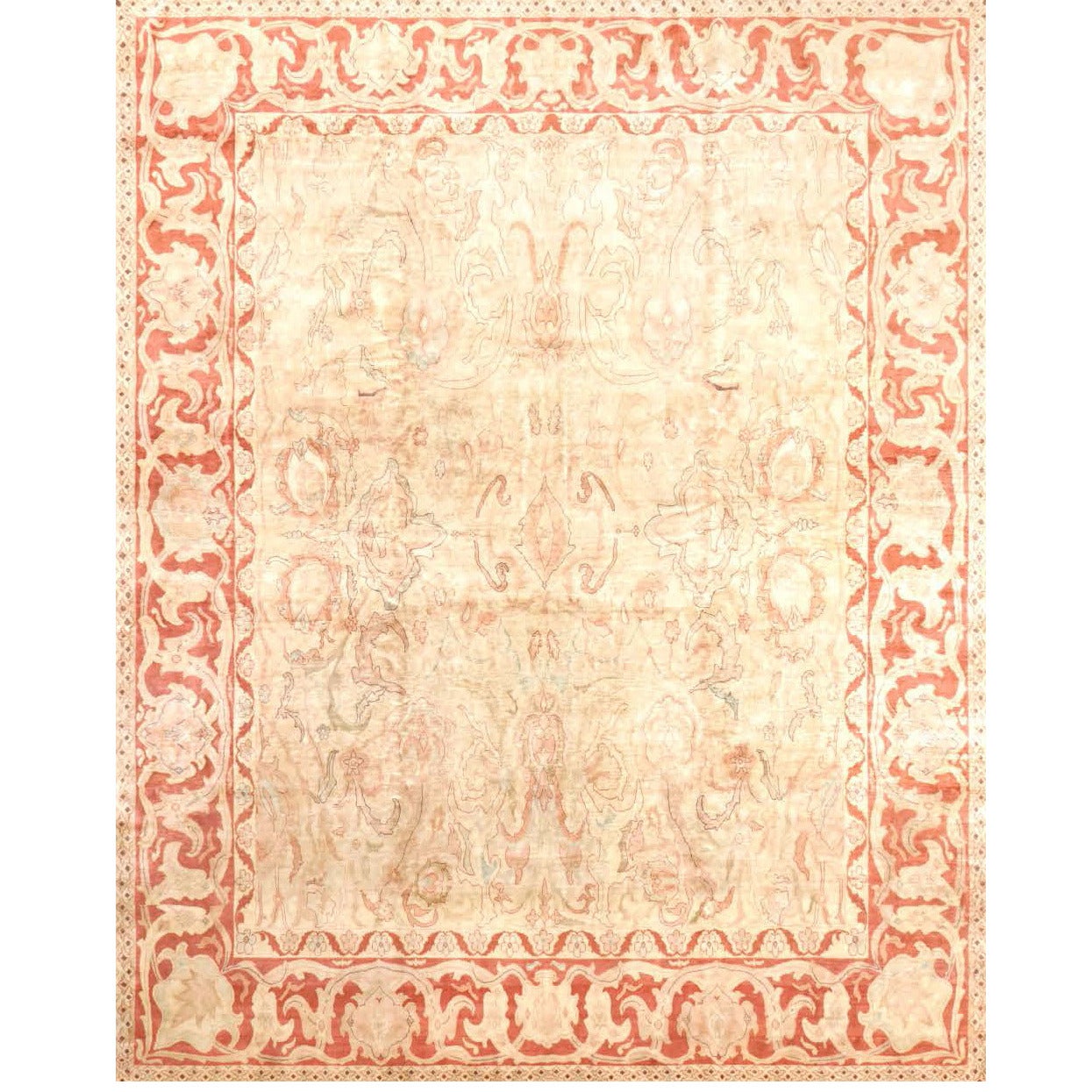 Heriz Natural Silk Modern Rug  For Sale