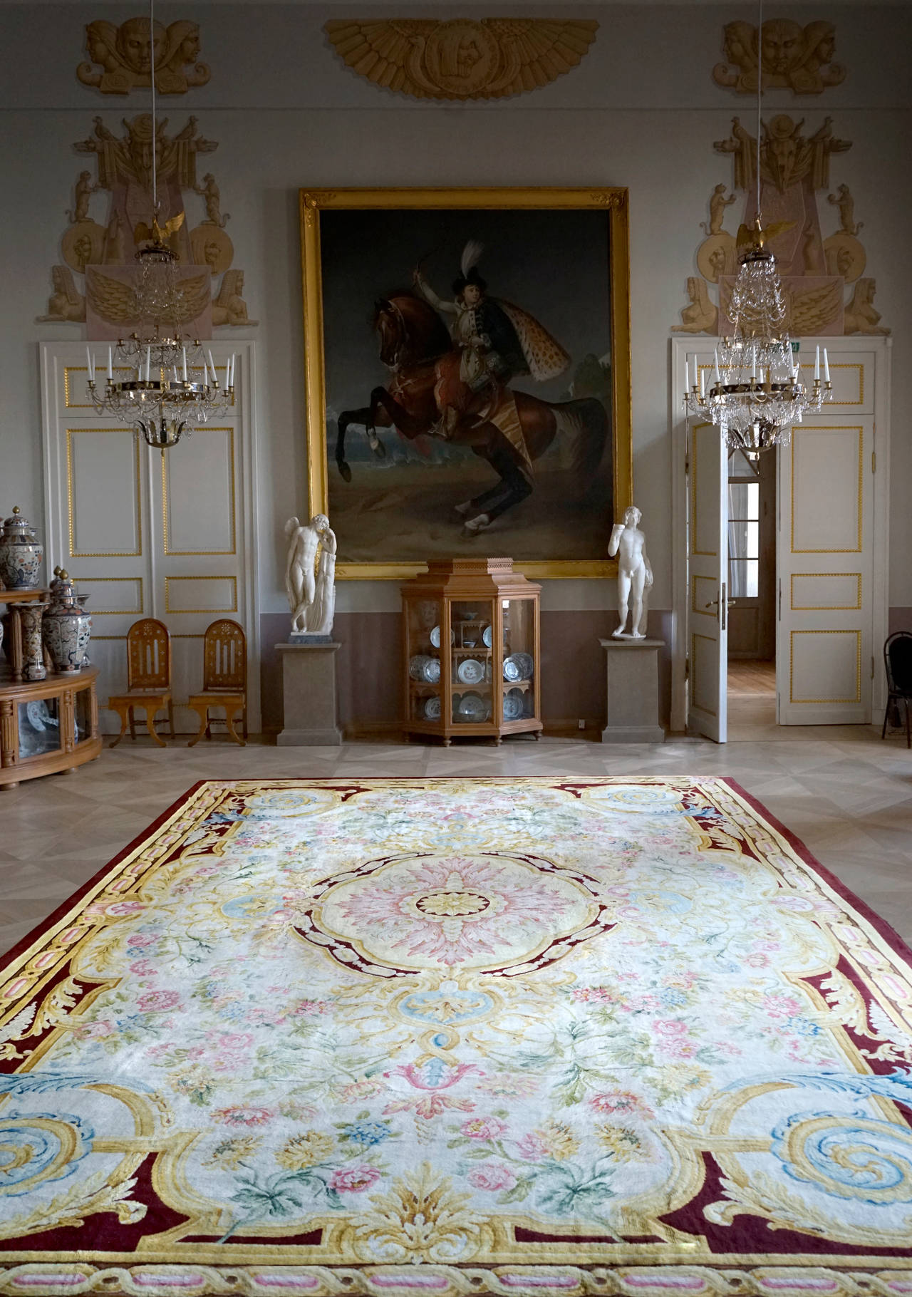 Empire Rare 19th Century French Savonnerie Rug For Sale