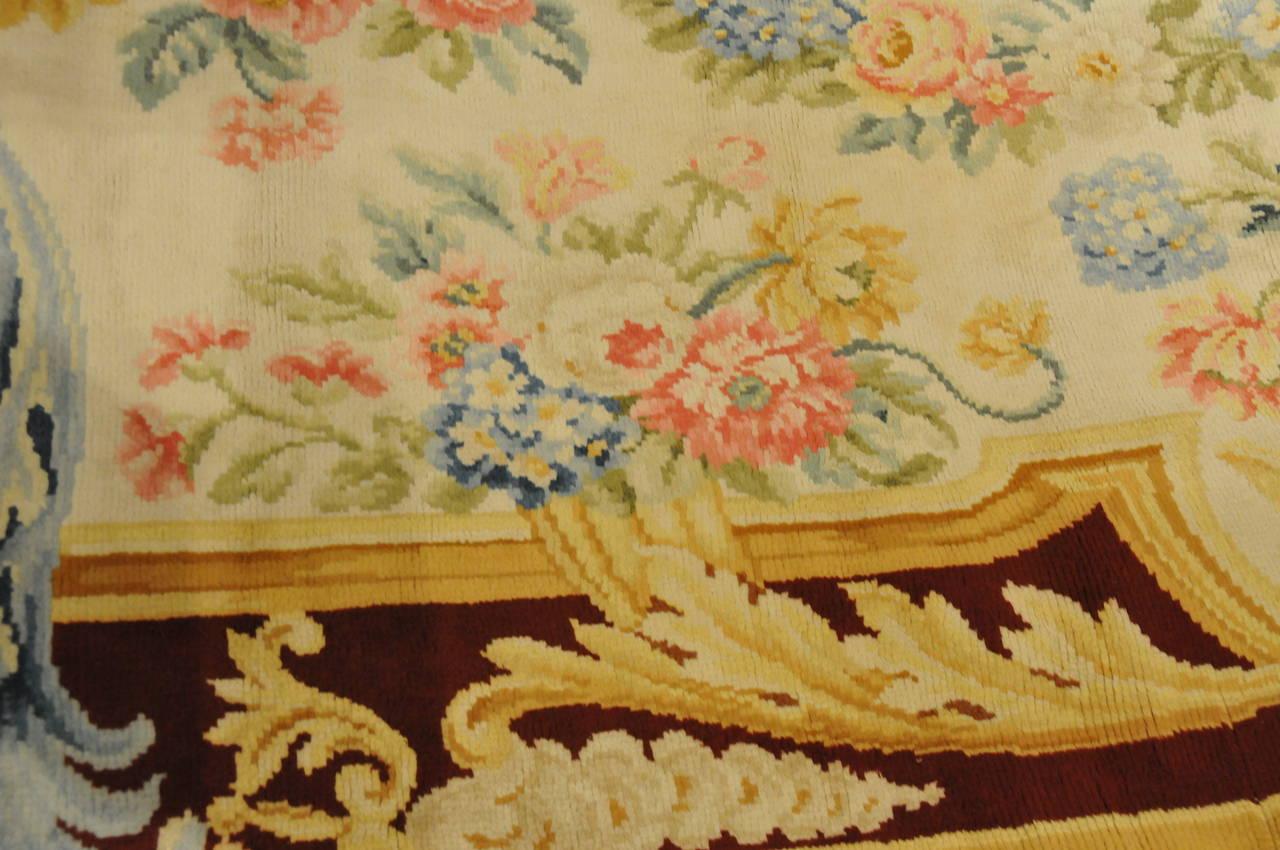 Rare 19th Century French Savonnerie Rug For Sale 4