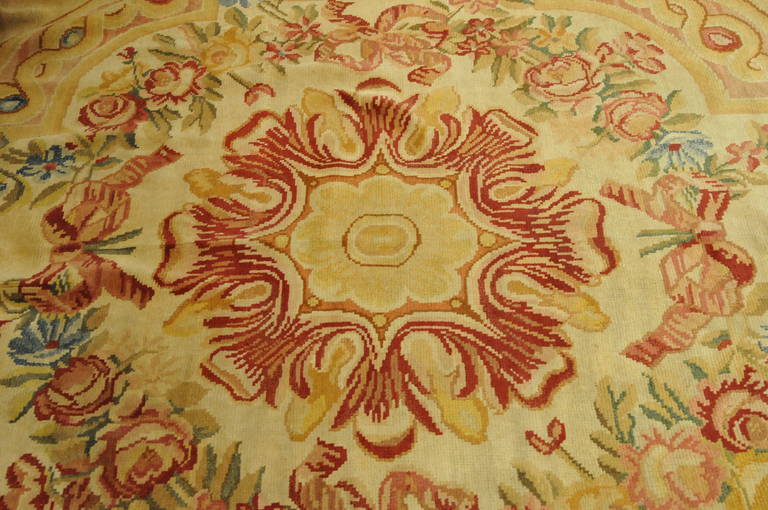 Monumental Antique 19th Century French Savonnerie Rug For Sale 5