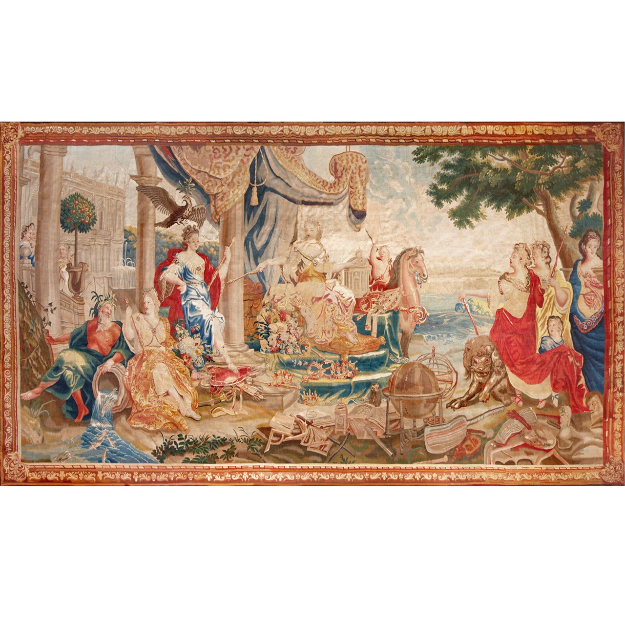 Tapestry of the End of 17th-Early 18th Century - "Europe" For Sale