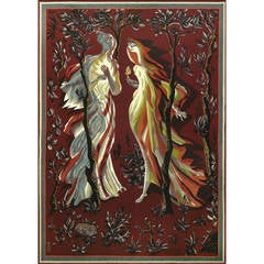 Marc Saint-Saens Aubusson Tapestry, 1940s