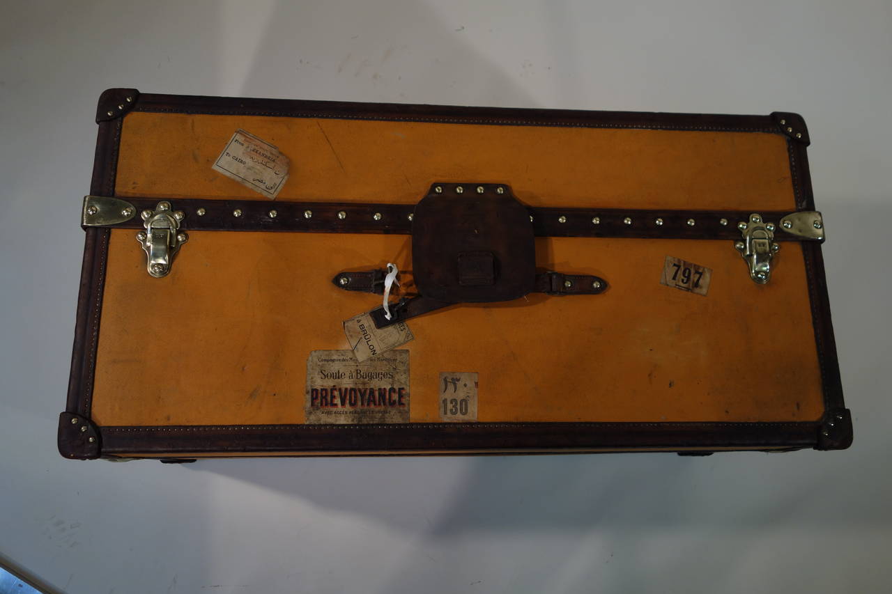 1909 Louis Vuitton Ideale Trunk with Key or Malle Ideal 4