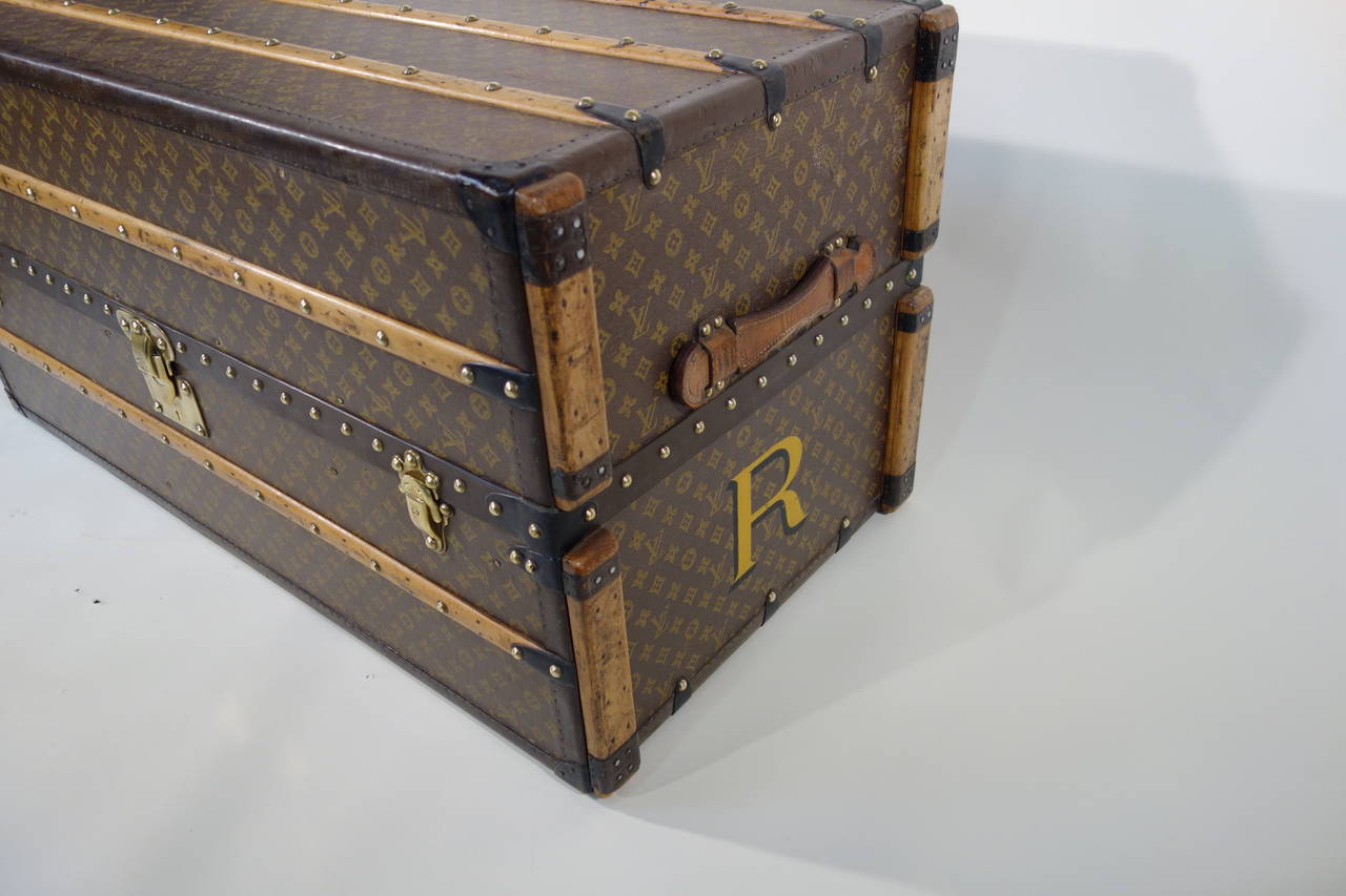 French 1930s Louis Vuitton Wardrobe Trunk or Malle Armoire