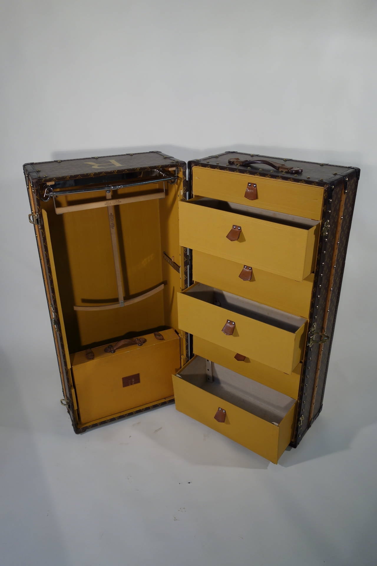 1930s Louis Vuitton Wardrobe Trunk or Malle Armoire 1