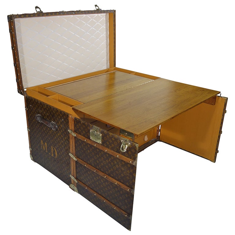 1920s Louis Vuitton Office Trunk or Malle Bureau For Sale at 1stDibs