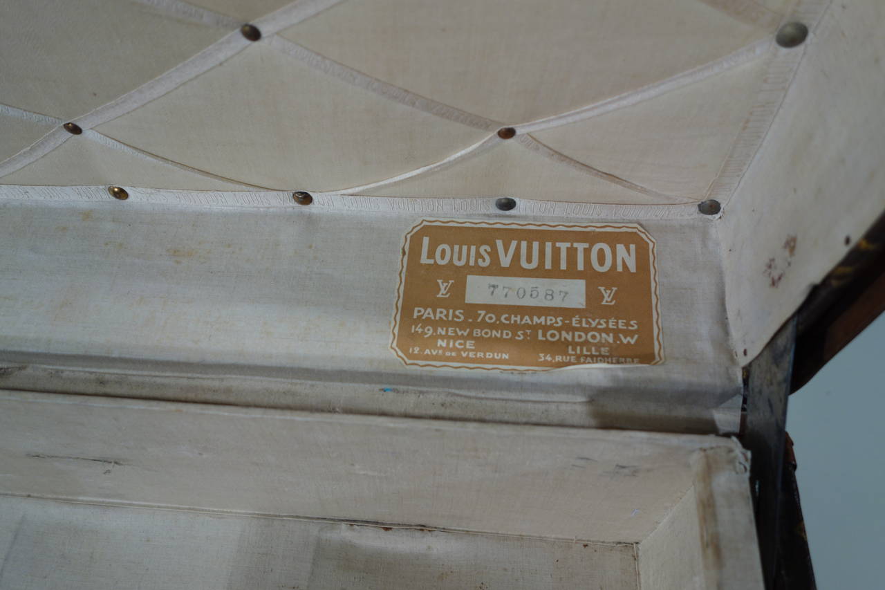 1920s Louis Vuitton Courrier Monogram Trunk, Malle Vuitton Courrier 2