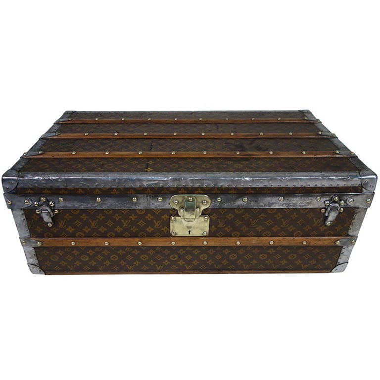 louis vuitton cabin trunk stencil monogram malle cabine at 1stdibs