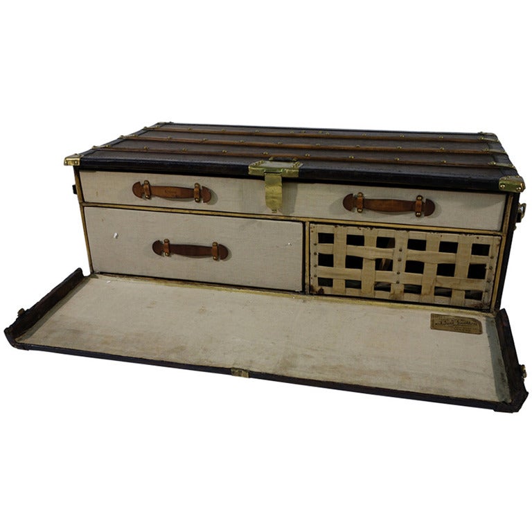 Louis Vuitton Monogram Commode Trunk, Malle Commode For Sale