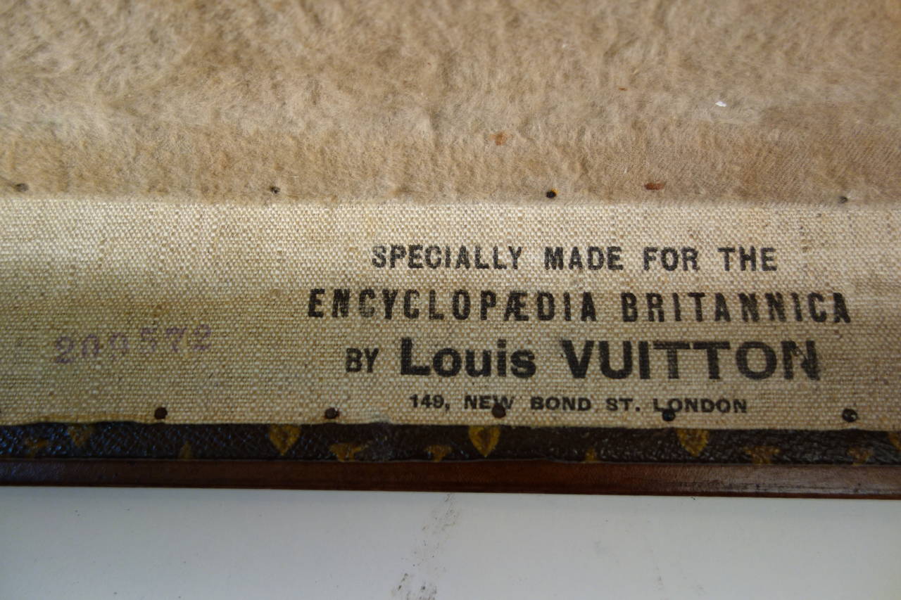 Early 20th Century 1920s Encyclopedia Britannica Louis Vuitton Trunk