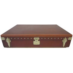 Louis Vuitton Red Canvas Car Trunk  1930s