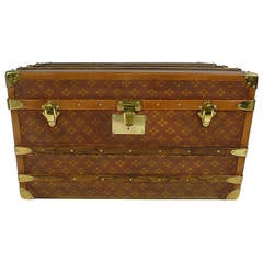 1920's "Aux-Etats-Unis" courrier Trunk / Malle courrier
