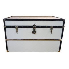 1960 's White courrier Trunk 10