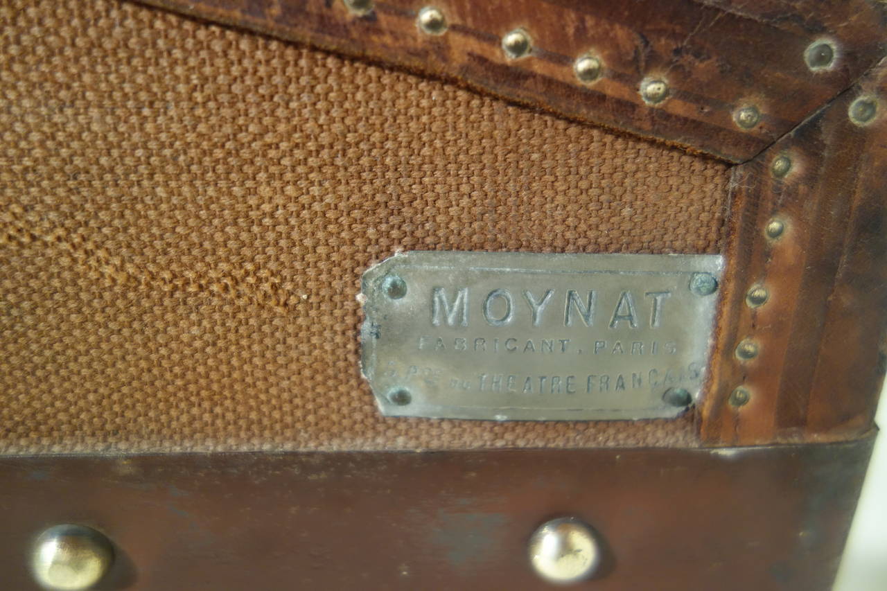 1906  Moynat Steamer trunk / Malle Bombée Moynat 1906 1
