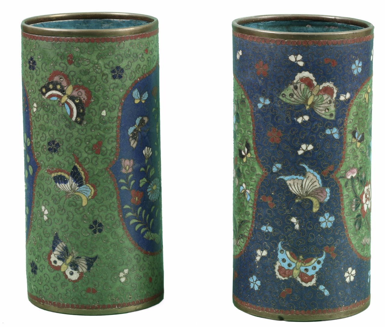 Chinese Cloisonné Vases In Excellent Condition In Montreal, Quebec