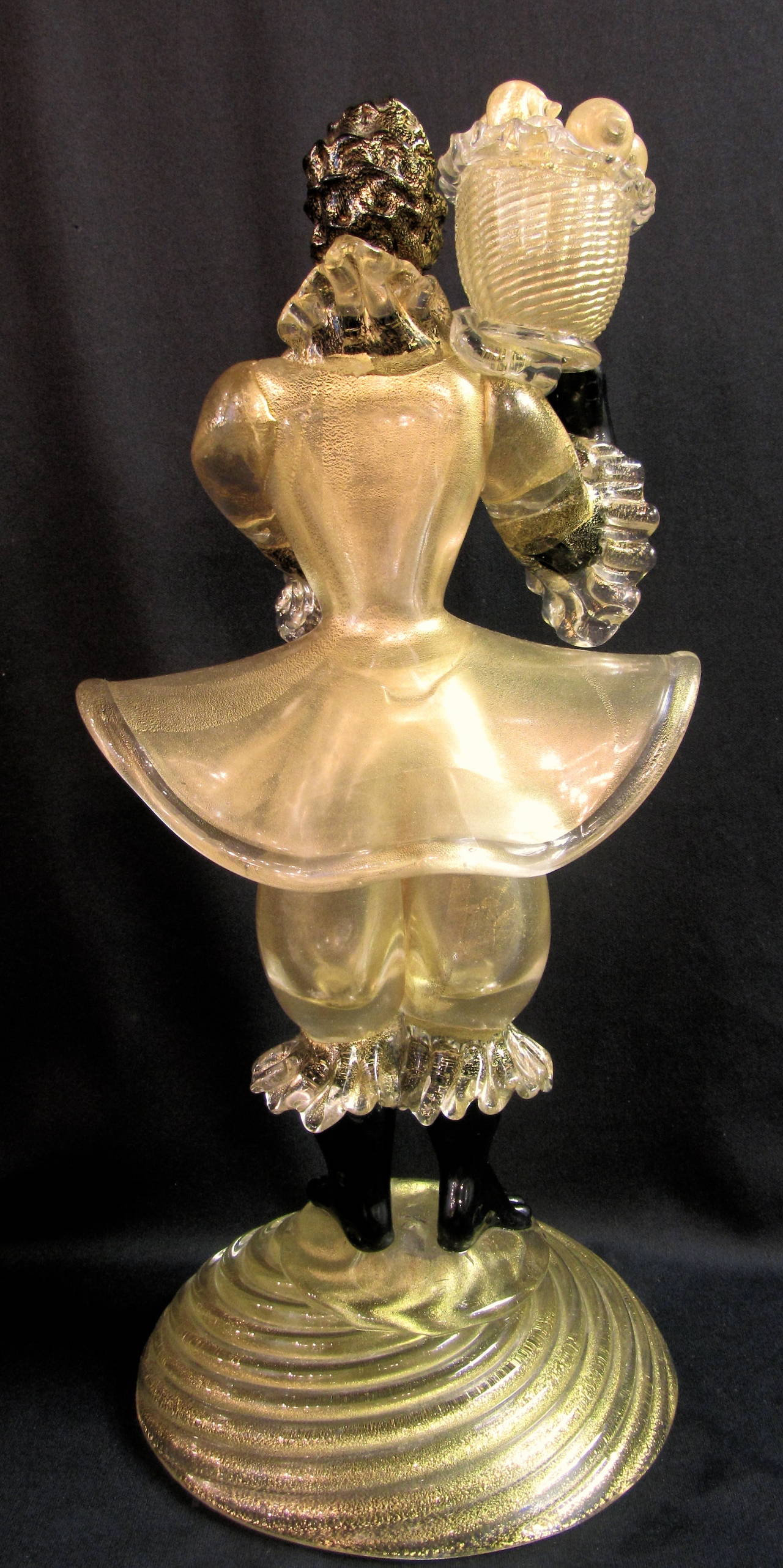 20th Century Alfredo Barbini, Murano Glass Figurine For Sale