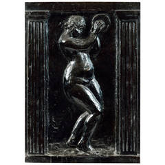 Renoir, "Danseuse au Tambourin II" Bas Relief Cast in Bronze