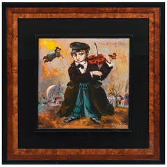 Vintage Alexander Kanchik, the Violinist Painting