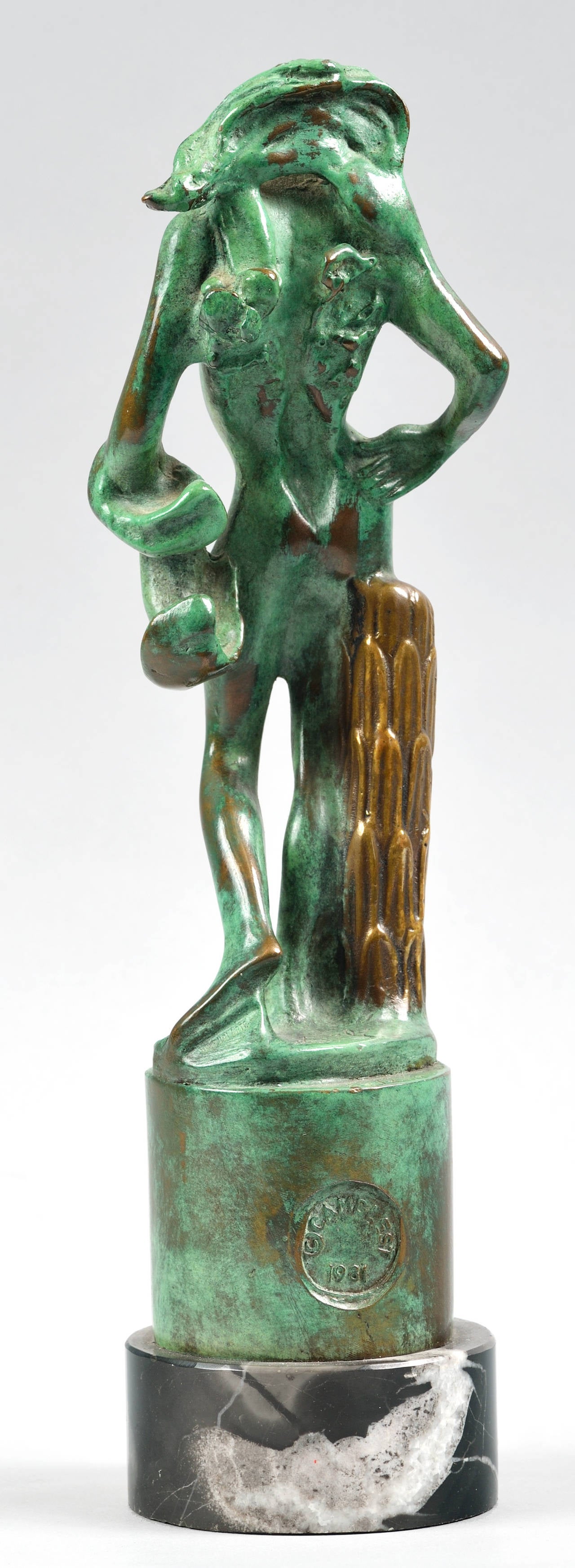Salvador Dalí, el hombre pájaro, escultura de bronce en Excelente estado para la venta en Montreal, Quebec