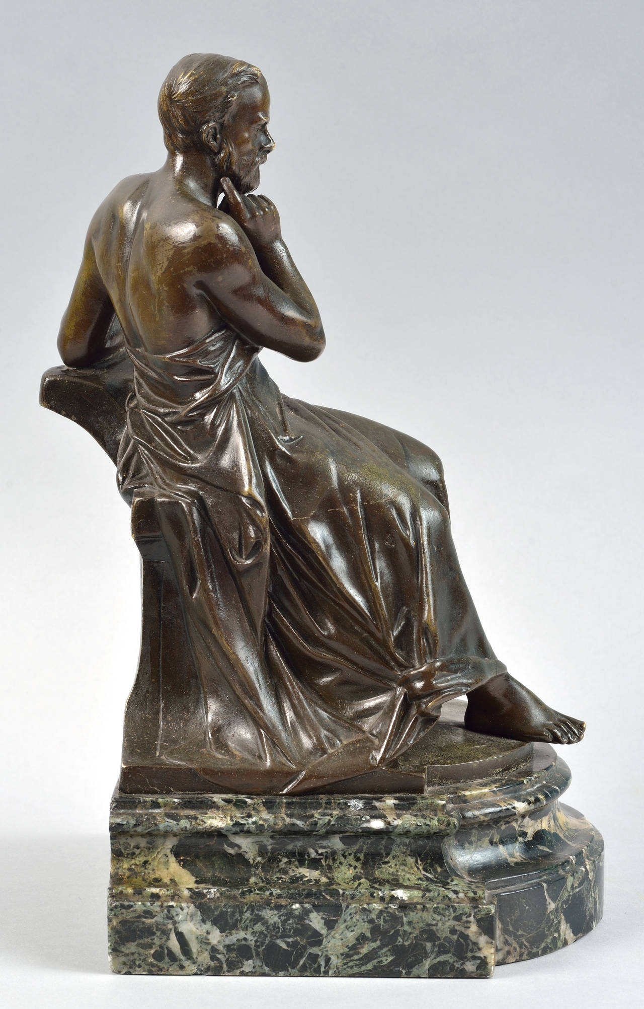Drouot, Bronze, the Philosopher For Sale 2