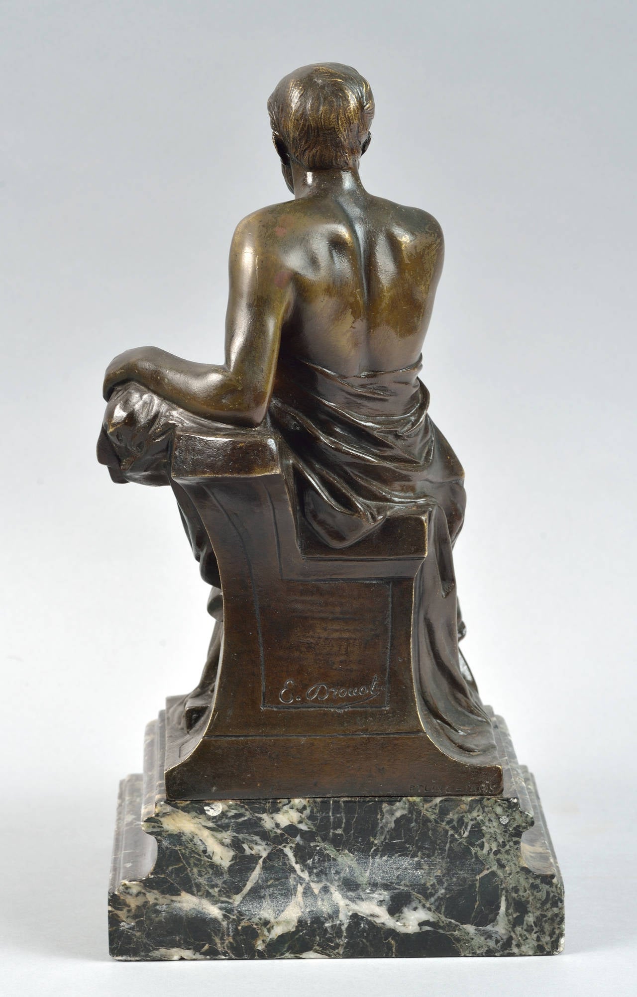Drouot, Bronze, the Philosopher For Sale 1