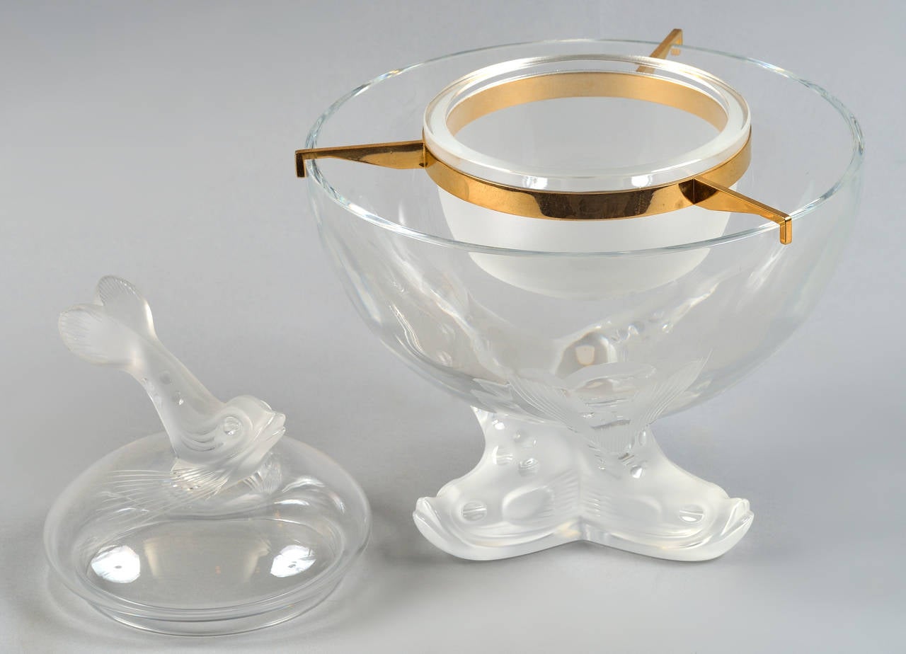 Lalique, Igor Caviar Bowl In Excellent Condition For Sale In Montreal, Quebec