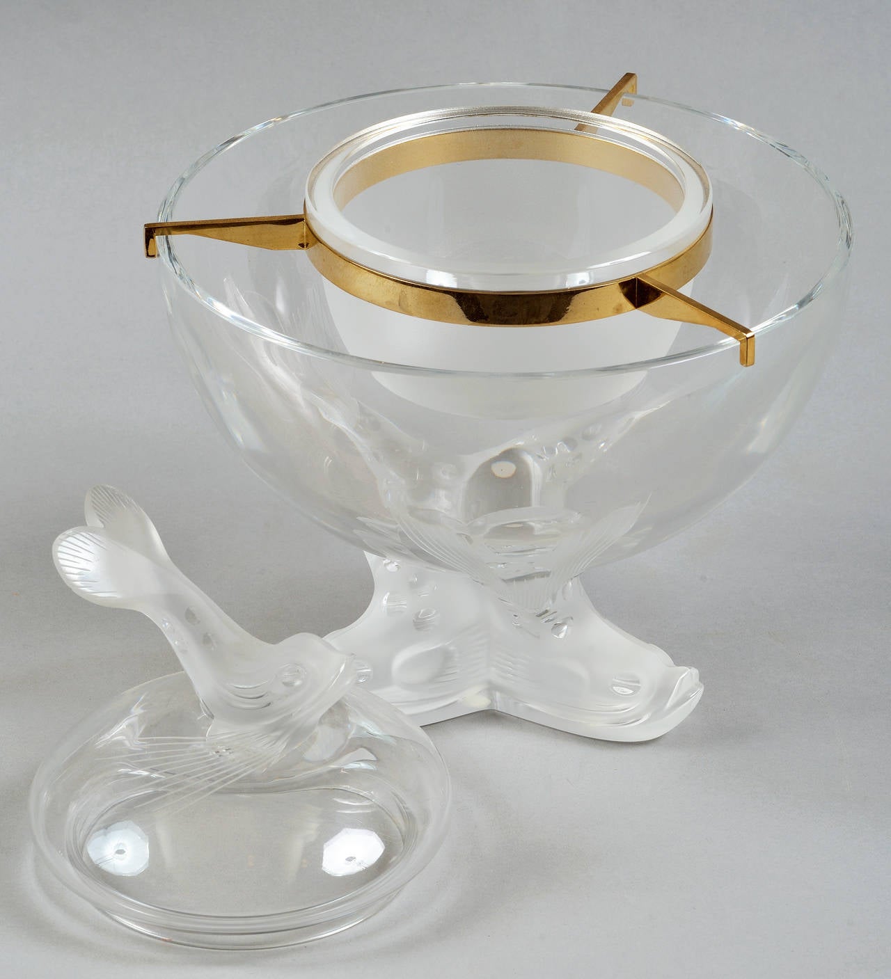 Mid-20th Century Lalique, Igor Caviar Bowl For Sale