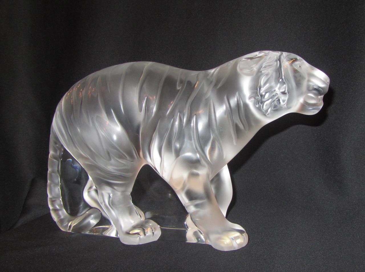 Lalique, Bengali Tiger Glass Sculpture