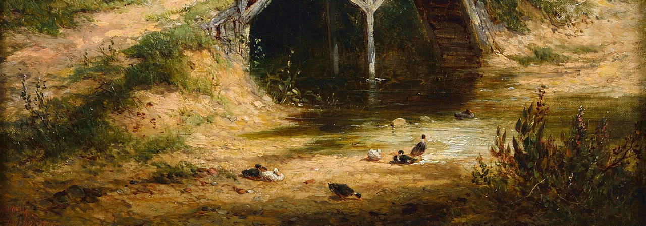 James Edwin Meadows, British Brook Scene, Painting
