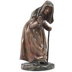 Paul d'Aire, the Old Woman, Bronze Figure