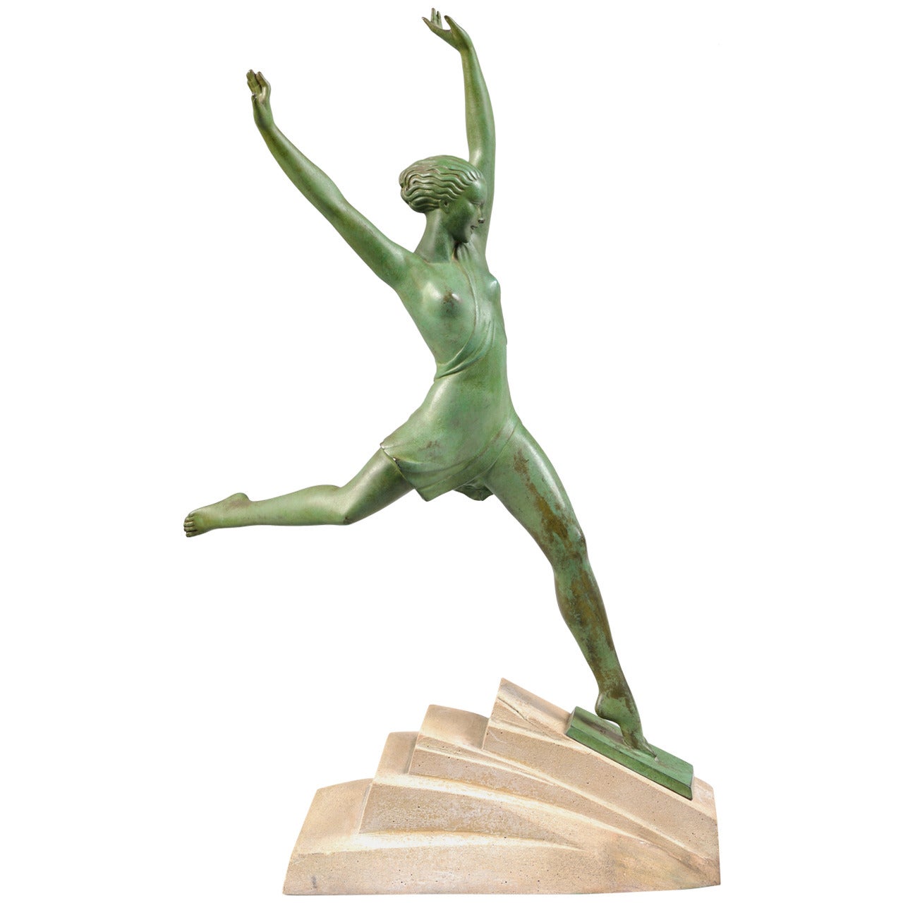 Fayral-Le Faguays, Olympie, Atalante, Bronze Sculpture For Sale