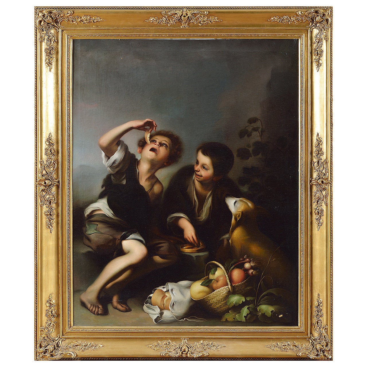 Murillo (After), Children Eating a Pie, Painting For Sale