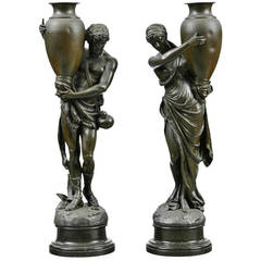 Couple with Vase Sculptures