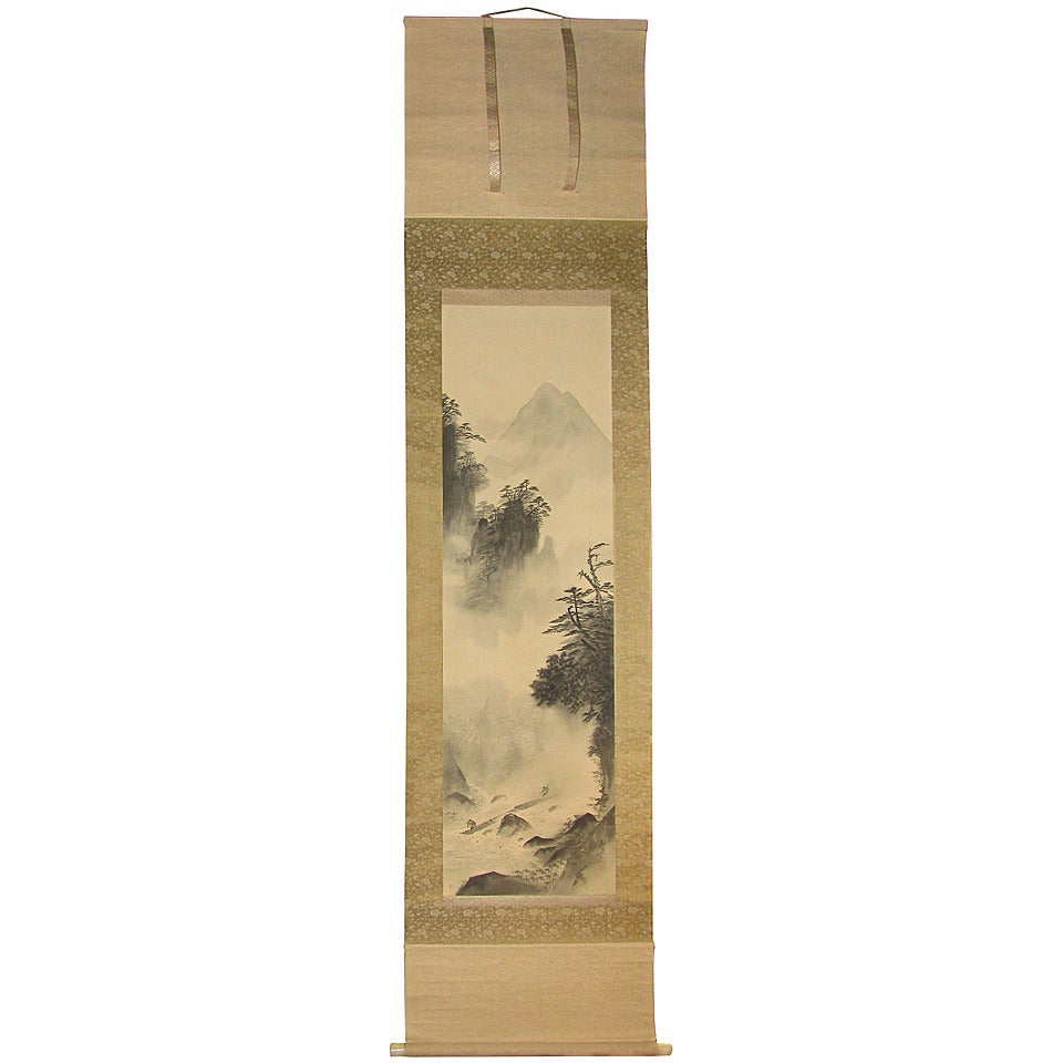 "Kakemono" Japanese Hanging Wall Scroll For Sale