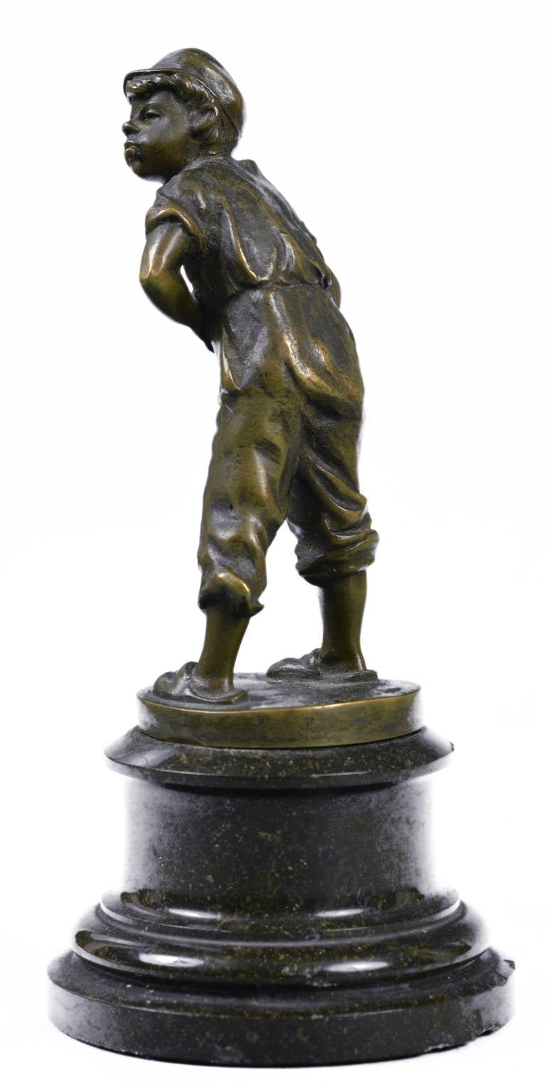 ‘P. Ferrari, ’ French Bronze Figure of Gavroche  1