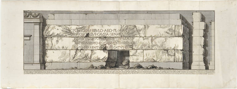 Giovanni Battista Piranesi Rome Tomb of C. Publicius