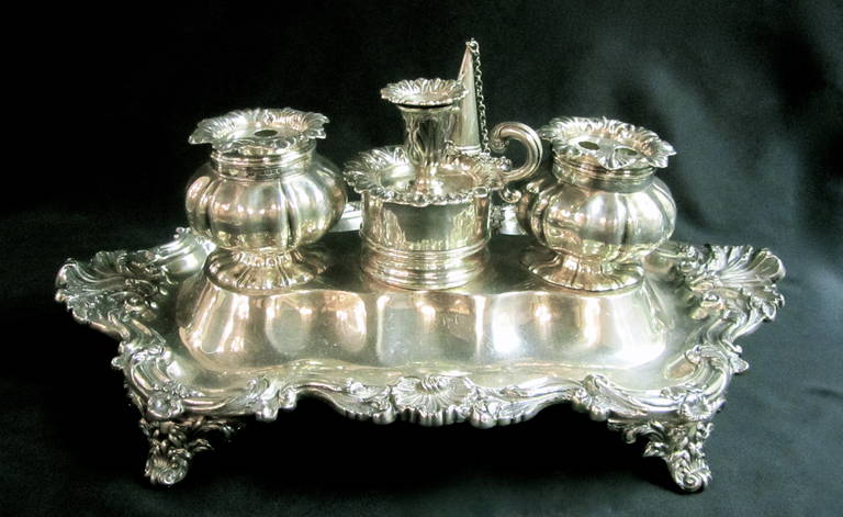 Charles Stuart Harris, Victorian Sterling Silver Inkstand