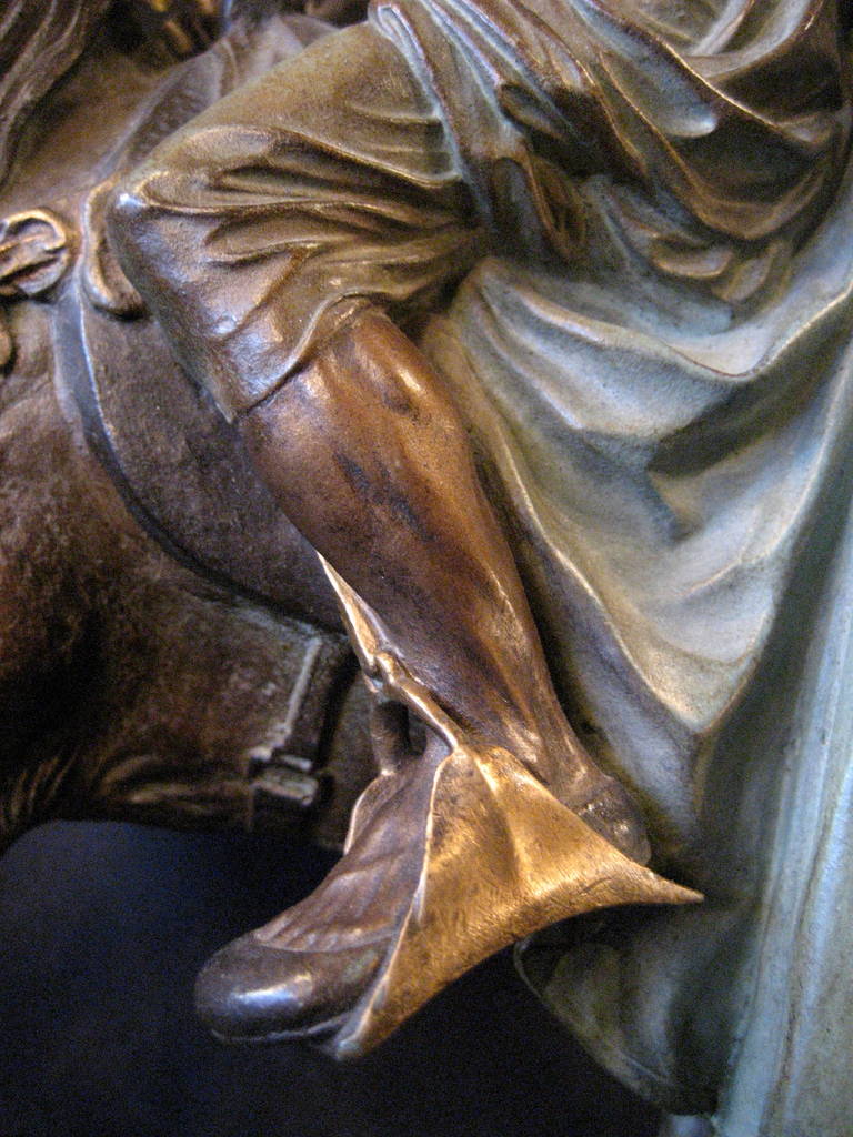 Isidore-Jules Bonheur, Sculpture of an Arab Warrior on Horseback For Sale 2