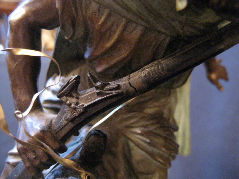 Isidore-Jules Bonheur, Sculpture of an Arab Warrior on Horseback For Sale 3